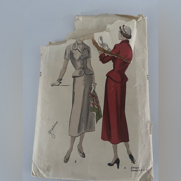 Extremely Rare Vintage 1940’s pattern making - Picture 5 of 6